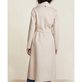 Love Guaranteed 2023 Susan Whitaker White Wool Long Coat